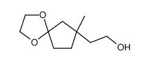 2-(8-methyl-1,4-dioxaspiro[4.4]nonan-8-yl)ethanol Structure