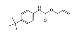 N-(allyloxycarbonyl)-4-tert-butylaniline结构式