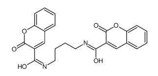 2-oxo-N-[4-[(2-oxochromene-3-carbonyl)amino]butyl]chromene-3-carboxamide结构式