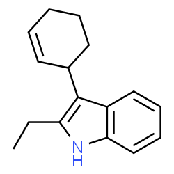 1H-Indole,3-(2-cyclohexen-1-yl)-2-ethyl-(9CI) structure