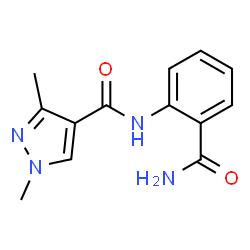 1H-Pyrazole-4-carboxamide,N-[2-(aminocarbonyl)phenyl]-1,3-dimethyl-(9CI) structure