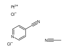 acetonitrile,dichloroplatinum,pyridine-4-carbonitrile Structure