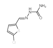 [(5-chlorothiophen-2-yl)methylideneamino]urea结构式