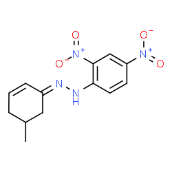 (-)-5-Methyl-2-cyclohexen-1-one 2,4-dinitrophenyl hydrazone结构式