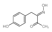 2,3-Butanedione,1-(4-hydroxyphenyl)-, 2-oxime structure