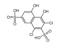 1,3-dichloro-4,5-dihydroxynaphthalene-2,7-disulfonic acid Structure