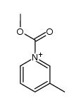 1-(methoxycarbonyl)-4-methylpyridinium ion Structure