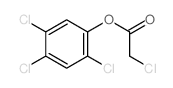 Acetic acid, 2-chloro-,2,4,5-trichlorophenyl ester structure