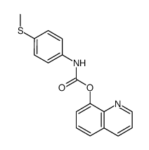 quinolin-8-yl (4-(methylthio)phenyl)carbamate Structure