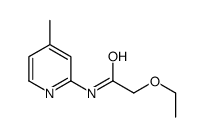 Acetamide, 2-ethoxy-N-(4-methyl-2-pyridinyl)- (9CI)结构式