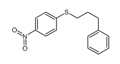 1-nitro-4-(3-phenylpropylsulfanyl)benzene结构式