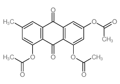 (3,8-diacetyloxy-6-methyl-9,10-dioxo-anthracen-1-yl) acetate结构式