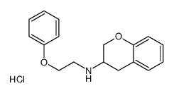 N-(2-phenoxyethyl)-3,4-dihydro-2H-chromen-3-amine,hydrochloride结构式