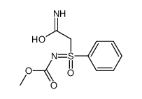 methyl N-[(2-amino-2-oxoethyl)-oxo-phenyl-λ6-sulfanylidene]carbamate Structure