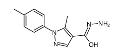 5-METHYL-1-P-TOLYL-1H-PYRAZOLE-4-CARBOHYDRAZIDE structure