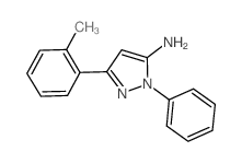 1-Phenyl-3-o-tolyl-1H-pyrazol-5-ylamine结构式