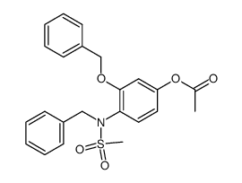 4-Acetoxy-N-benzyl-2-benzyloxy-methansulfonanilid Structure