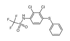 N-(2,3-Dichloro-4-phenylsulfanyl-phenyl)-C,C,C-trifluoro-methanesulfonamide Structure