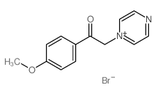 1-(4-methoxyphenyl)-2-(4H-pyrazin-1-yl)ethanone structure