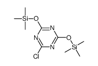 (4-chloro-6-trimethylsilyloxy-1,3,5-triazin-2-yl)oxy-trimethylsilane Structure