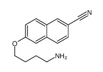 6-(4-aminobutoxy)naphthalene-2-carbonitrile结构式