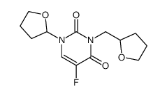 5-Fluoro-1-(tetrahydro-furan-2-yl)-3-(tetrahydro-furan-2-ylmethyl)-1H-pyrimidine-2,4-dione结构式