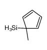 (1-methylcyclopenta-2,4-dien-1-yl)silane结构式