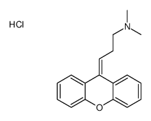 N,N-dimethyl-3-xanthen-9-ylidenepropan-1-amine,hydrochloride Structure