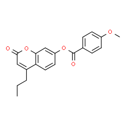 (2-oxo-4-propylchromen-7-yl) 4-methoxybenzoate Structure