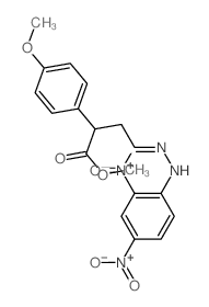 methyl 4-[(2,4-dinitrophenyl)hydrazinylidene]-2-(4-methoxyphenyl)butanoate Structure