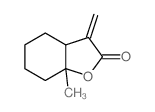 7a-methyl-3-methylidene-4,5,6,7-tetrahydro-3aH-benzofuran-2-one Structure