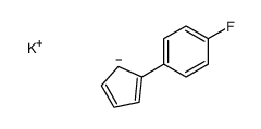 potassium,1-cyclopenta-2,4-dien-1-yl-4-fluorobenzene结构式