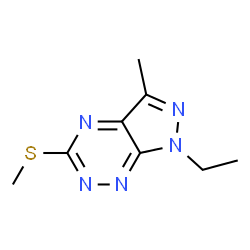 1H-Pyrazolo[4,3-e][1,2,4]triazine,1-ethyl-3-methyl-5-(methylthio)-(9CI)结构式