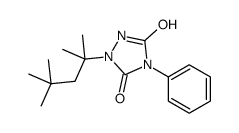 4-phenyl-1-(2,4,4-trimethylpentan-2-yl)-1,2,4-triazolidine-3,5-dione Structure