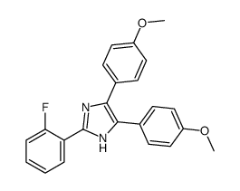 2-(2-fluorophenyl)-4,5-bis(4-methoxyphenyl)-1H-imidazole Structure