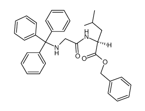 Trt-Gly-Leu-OBzl Structure