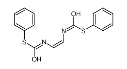 N,N'-Vinylenebis(thiocarbamic acid)S,S'-diphenyl ester结构式