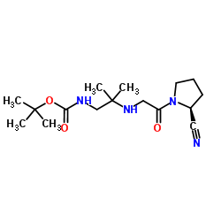 (S)-tert-butyl 2-(2-(2-cyanopyrrolidin-1-yl)-2-oxoethylamino)-2-Methylpropylcarbamate picture