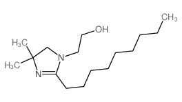 1H-Imidazole-1-ethanol, 4, 5-dihydro-4,4-dimethyl-2-nonyl- structure