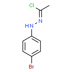 N-(p-Bromophenyl)ethanehydrazonoyl chloride Structure