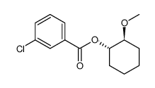 trans-2-methoxycyclohexyl m-chlorobenzoate结构式