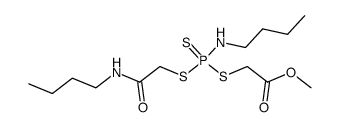 S-(butylcarbamoylmethyl) S-(methoxycarbonylmethyl) butylphosphoramidotrithioate Structure