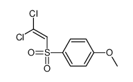 1-(2,2-dichloroethenylsulfonyl)-4-methoxybenzene结构式