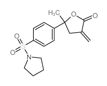 5-methyl-3-methylidene-5-(4-pyrrolidin-1-ylsulfonylphenyl)oxolan-2-one picture