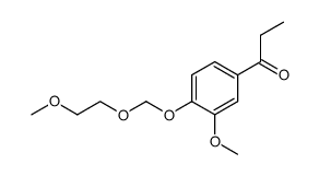 3-methoxy-4-[2'-(methoxyethoxy)methoxy]-propiophenone结构式