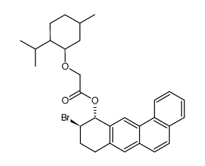 (-)-trans-10-bromo-11-methyloxyacetoxy-8,9,10,11-tetrahydrobenz[a]anthracene Structure