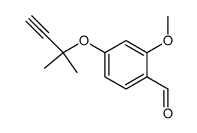 2-methoxy-4-(1,1-dimethyl-2-propynyloxy)benzaldehyde结构式