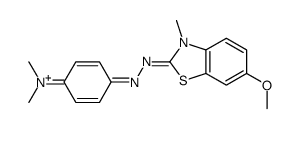 2-[[4-(dimethylamino)phenyl]azo]-6-methoxy-3-methylbenzothiazolium thiocyanate picture