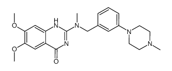 6,7-dimethoxy-2-{methyl-[3-(4-methyl-piperazin-1-yl)-benzyl]-amino}-1H-quinazolin-4-one Structure