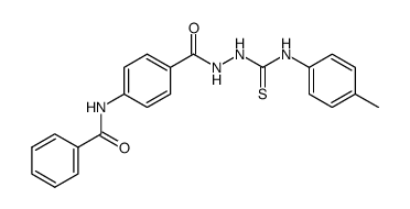 1-[4-(benzoylamino)benzoyl]-4-(4-methylphenyl)thiosemicarbazide结构式